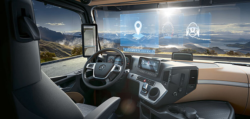 Actros Cockpit Multimedia Mercedes Truck Lkw